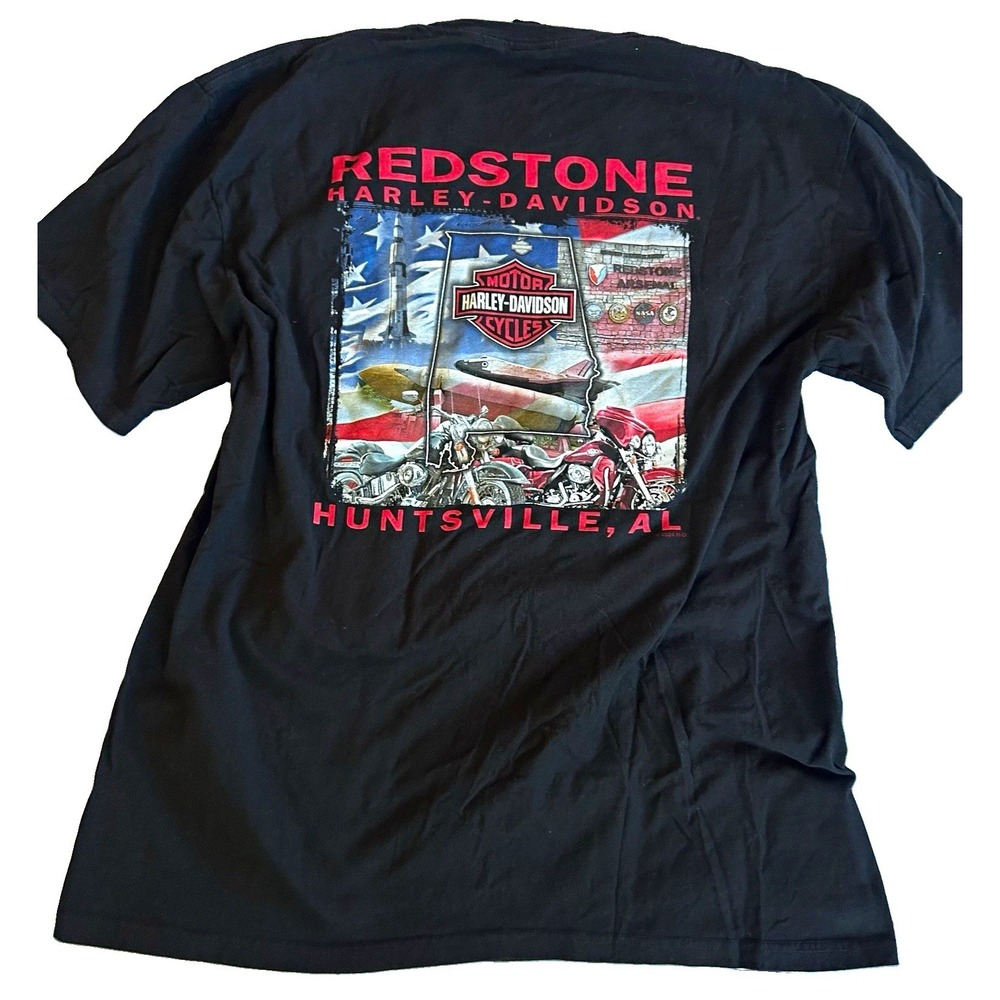 Harley-Davidson Redstone Huntsville AL Pocket T-Shirt, Size XL